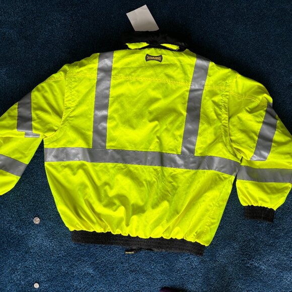 OccuNomix LUX-TJBJ Type R Class 3 Premium 4-In-1 Bomber Jacket - Yellow/Lime - Picture 10 of 14